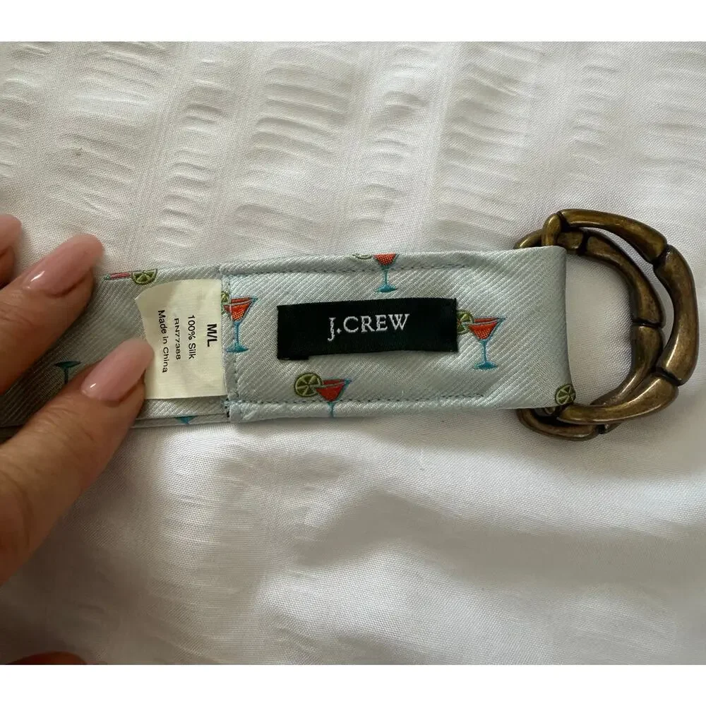 J. Crew belt silk cocktail print - Picture 9 of 13